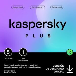 Kaspersky Plus 5 Dispositivos 1 Año
